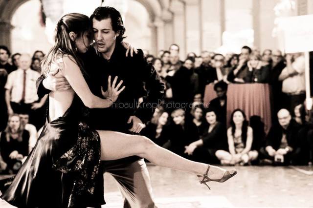 Mariana Patsarika y Dimitris Biskas aldobaraldo esibizione tango musica ballare milonga torino